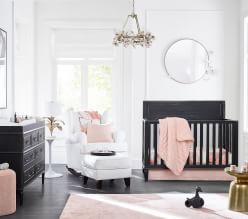 modern baby girl room