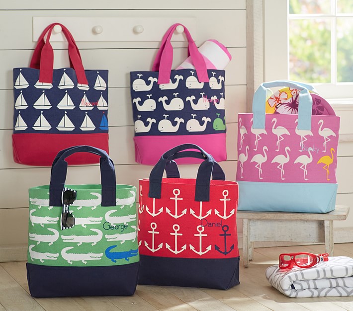 kids beach tote