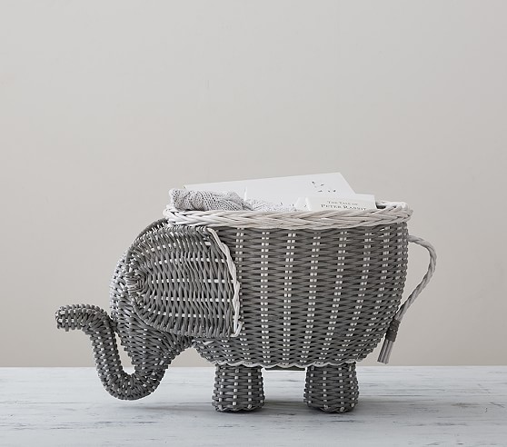elephant laundry basket zara
