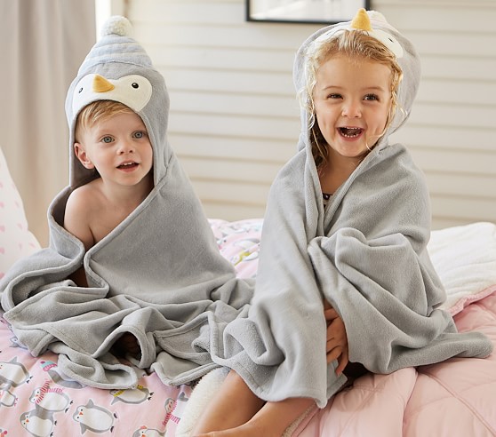 pottery barn hooded towel