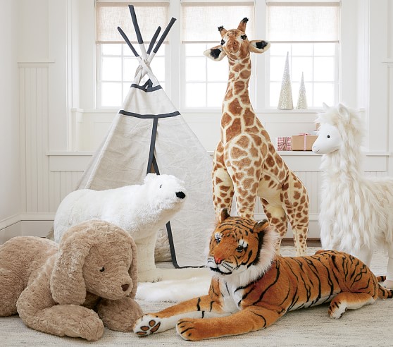 safari stuffed animals for nursery