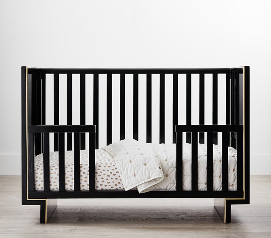 black modern crib