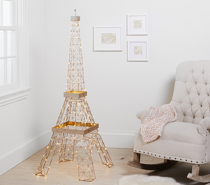 eiffel tower baby rattle