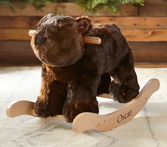 plush bear rocker