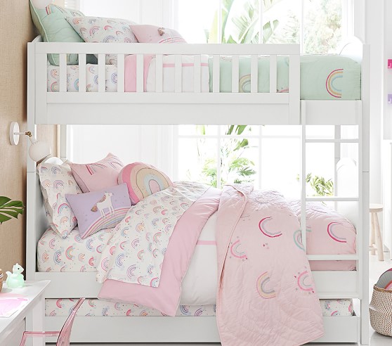pottery barn kids unicorn sheets