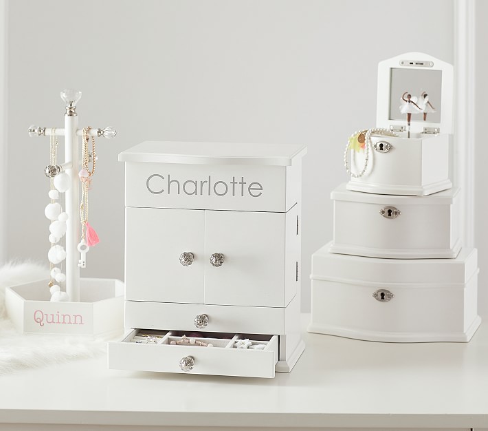 Abigail Kids Jewelry Box Collection White Pottery Barn Kids