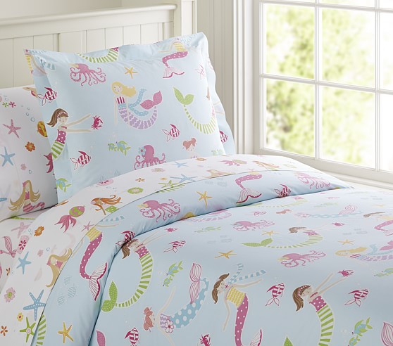 pottery barn mermaid bedding