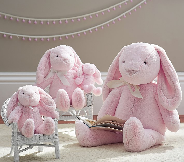 pink easter bunny stuffed animal