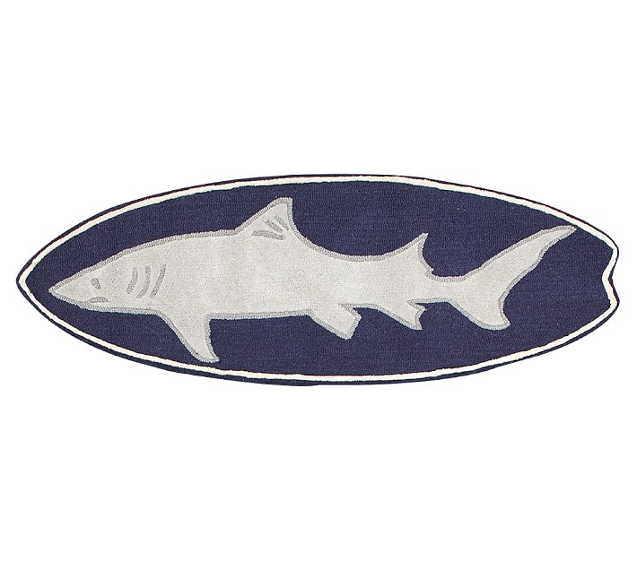 Shark Shaped Rug Patterned Rugs Pottery Barn Kids