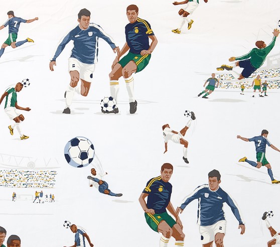 soccer crib bedding