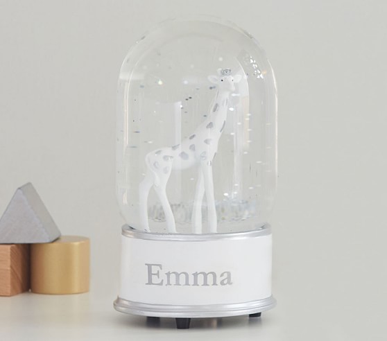 personalized snow globe for baby