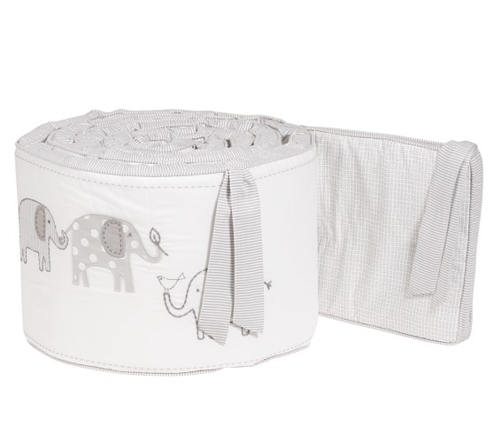pottery barn elephant crib bedding