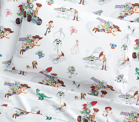 pottery barn toy story sheets