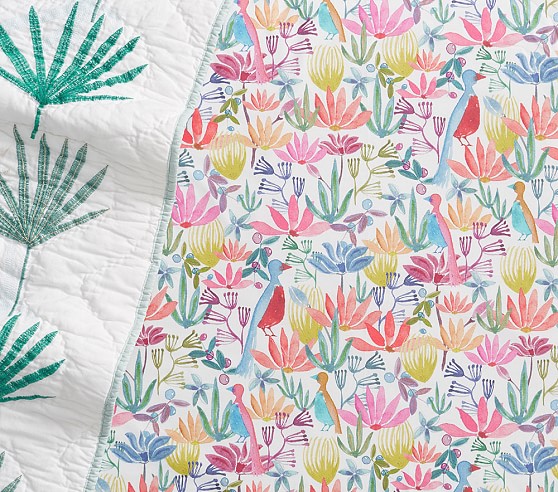 palm tree crib sheet
