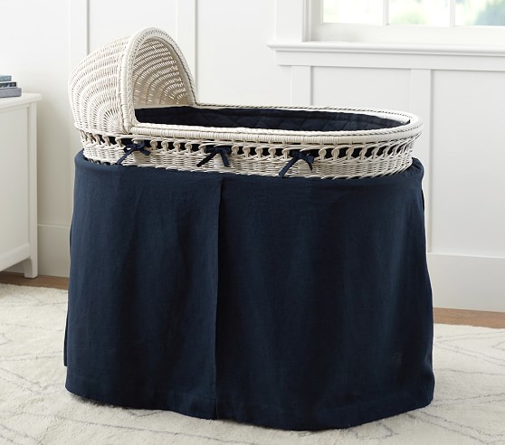bassinet bedding skirt set