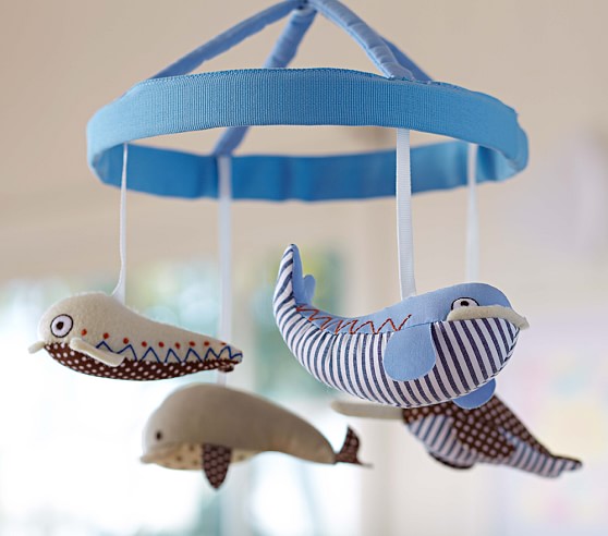 whale mobile for crib