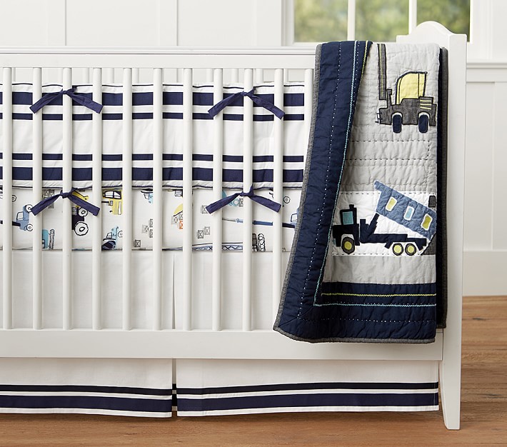 construction themed crib bedding