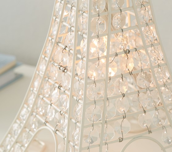 crystal tower table lamp