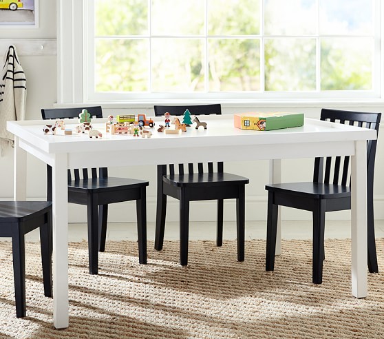 pottery barn table for kids