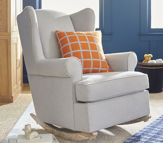 wingback nursery rocker