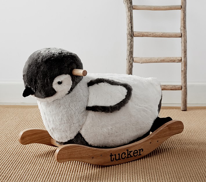 penguin rocking horse