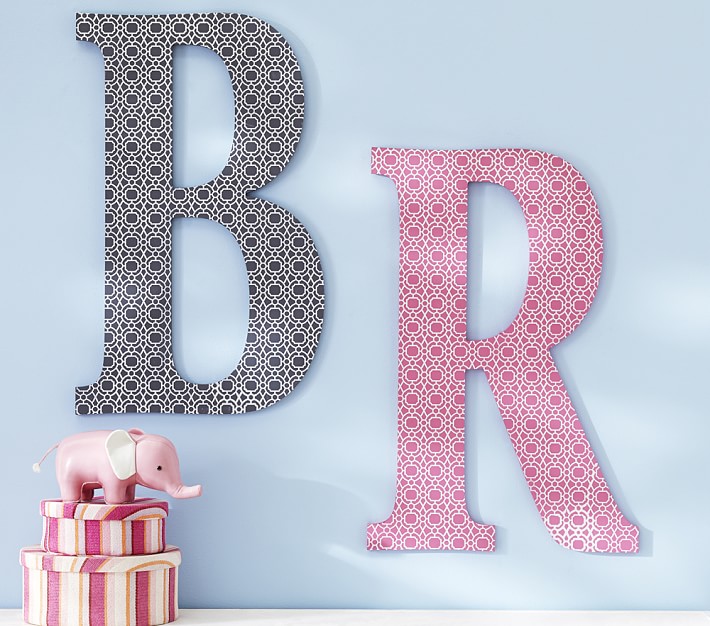 jumbo printed wall letters pottery barn kids