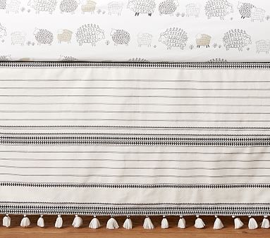 crib skirt with tassels