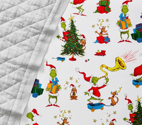 christmas fitted crib sheet