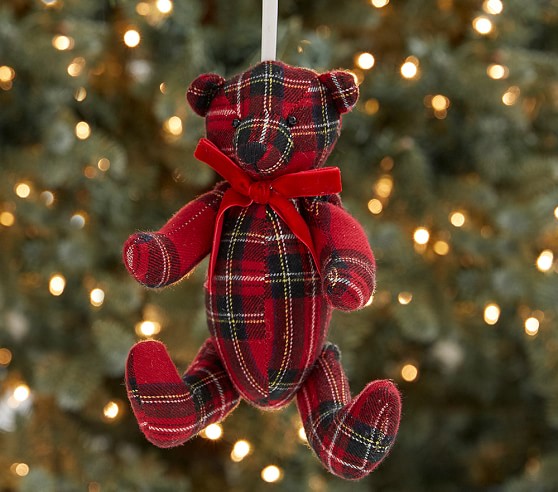 stuffed animal christmas ornaments