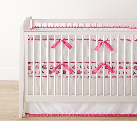 pom pom crib skirt
