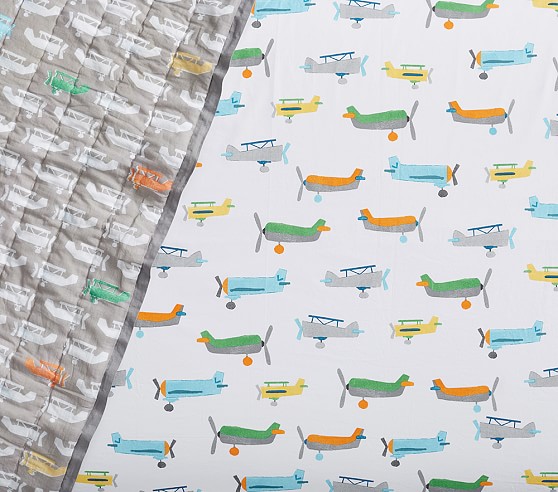 airplane fitted crib sheet