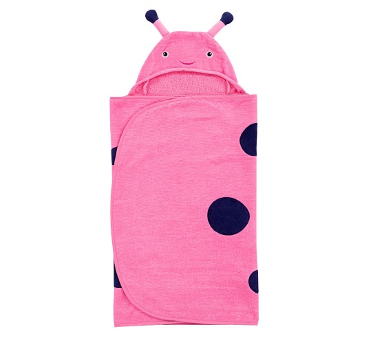 ladybug hooded towel