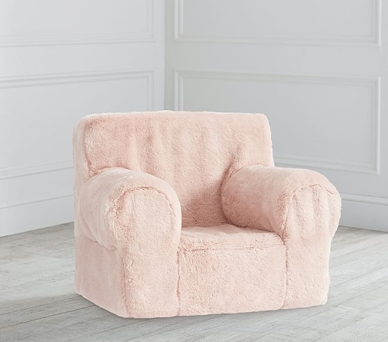 kids fur chair