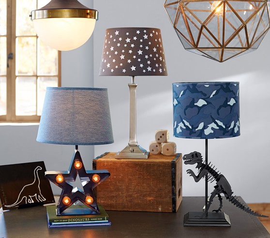 nursery lampshade stars