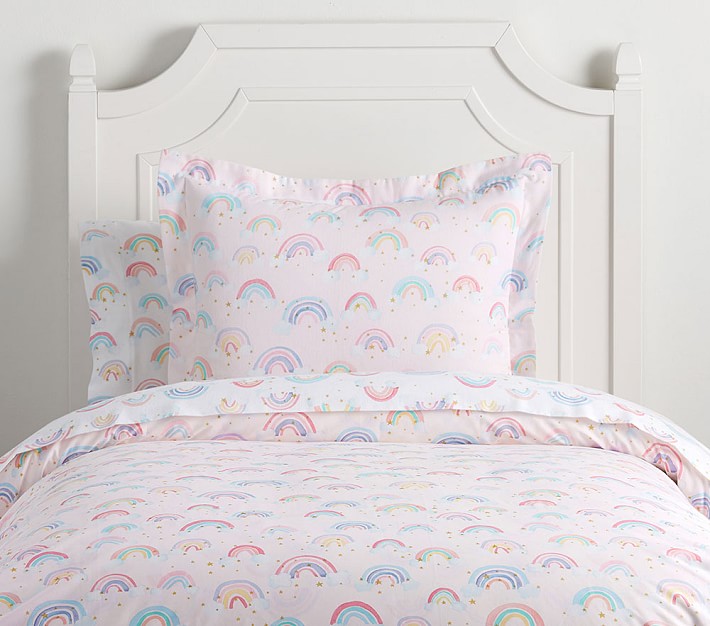 rainbow cot bed duvet cover