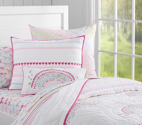 pottery barn rainbow bedding