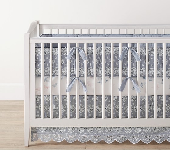 eyelet crib skirt
