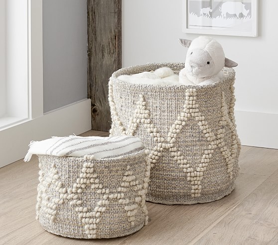 pottery barn kids storage baskets