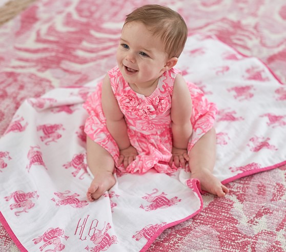 elephant muslin blanket