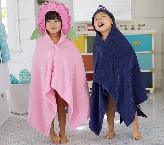 pottery barn kids hooded towel