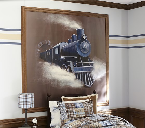 pottery barn train bed