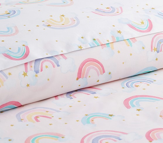 rainbow cot bed duvet cover