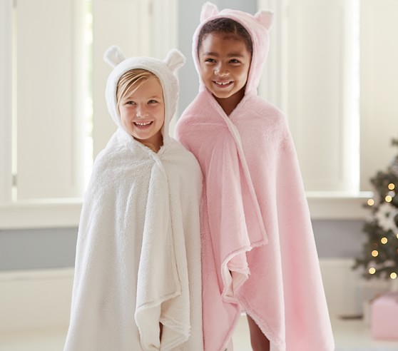 pottery barn hooded towel