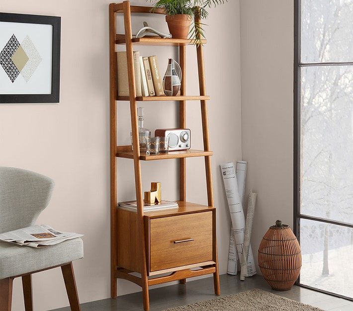 modern nursery bookshelf