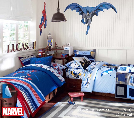 pottery barn batman sheets