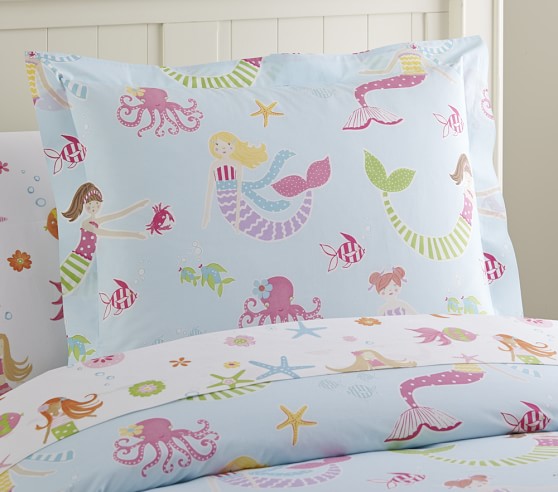 pottery barn kids mermaid sheets