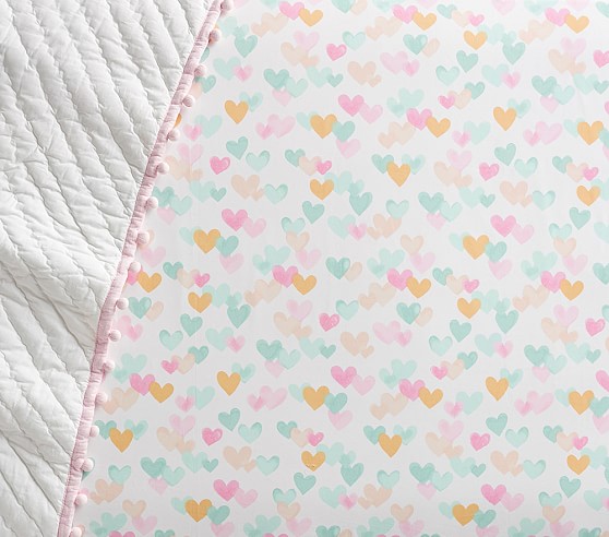 heart crib sheet