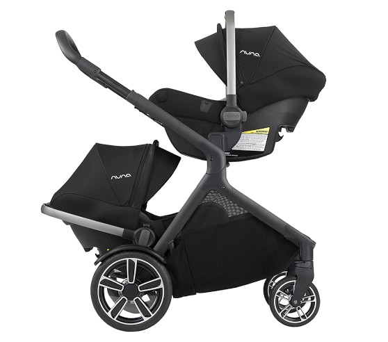 double stroller with car seat
