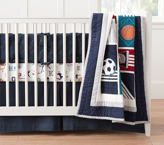 baby boy sports crib bedding