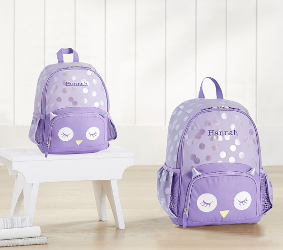 purple owl backpack